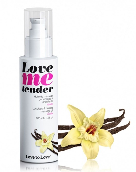 Съедобное согревающее массажное масло Love Me Tender Vanilla с ароматом ванили - 100 мл. - Love to Love - купить с доставкой в Магнитогорске