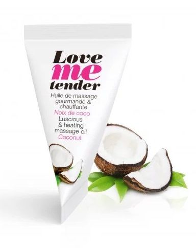 Съедобное согревающее массажное масло Love Me Tender Cocos с ароматом кокоса - 10 мл. - Love to Love - купить с доставкой в Магнитогорске