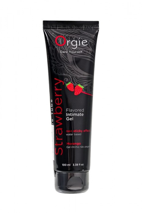 Интимный гель на водной основе Lube Tube Strawberry с клубничным вкусом - 100 мл. - ORGIE - купить с доставкой в Магнитогорске