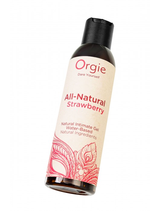 Интимный гель на водной основе All-Natural Strawberry с ароматом клубники - 150 мл. - ORGIE - купить с доставкой в Магнитогорске