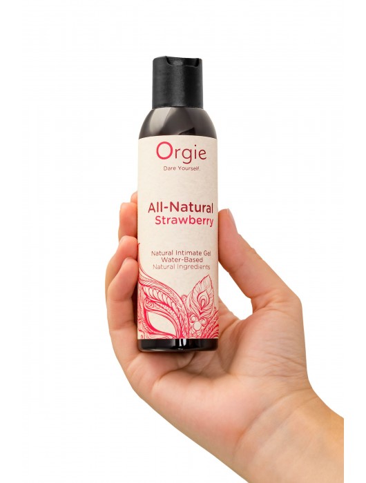 Интимный гель на водной основе All-Natural Strawberry с ароматом клубники - 150 мл. - ORGIE - купить с доставкой в Магнитогорске