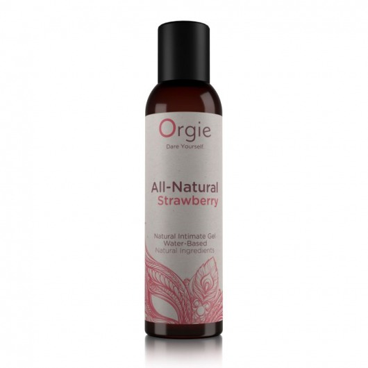 Интимный гель на водной основе All-Natural Strawberry с ароматом клубники - 150 мл. - ORGIE - купить с доставкой в Магнитогорске
