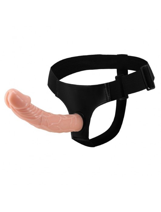 Гладкий фаллоимитатор с крупной головкой на ремешках - 19,7 см. - Baile - купить с доставкой в Магнитогорске