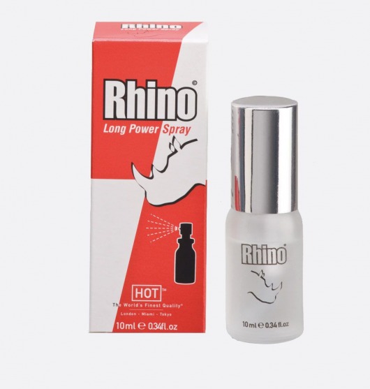 Пролонгирующий спрей для мужчин Rhino - 10 мл. - HOT - купить с доставкой в Магнитогорске