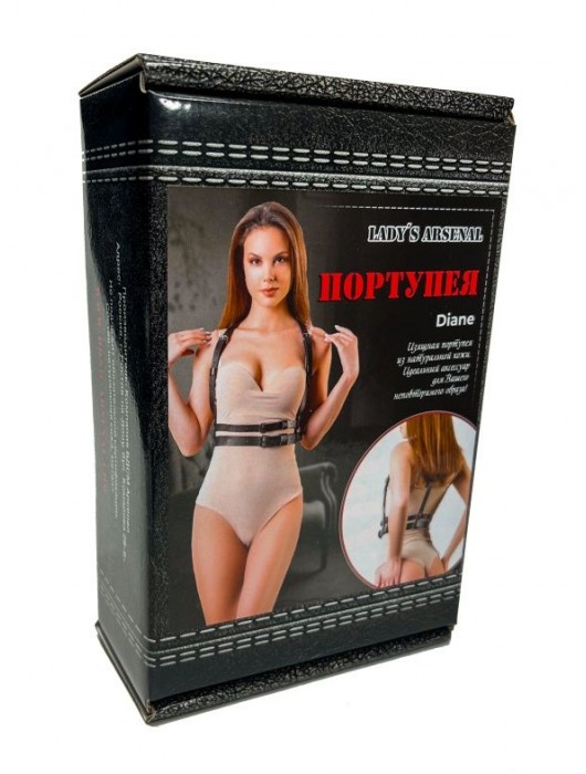 Изящная портупея из натуральной кожи Diane - БДСМ Арсенал - купить с доставкой в Магнитогорске