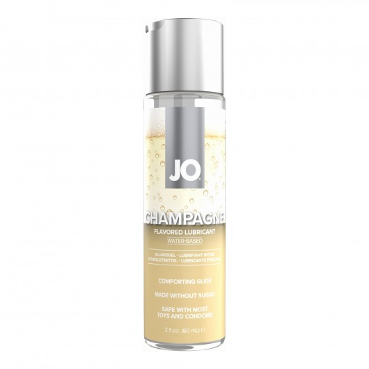 Лубрикант на водной основе JO H2O Champagne Flavored Lubricant с ароматом шампанского - 60 мл. - System JO - купить с доставкой в Магнитогорске