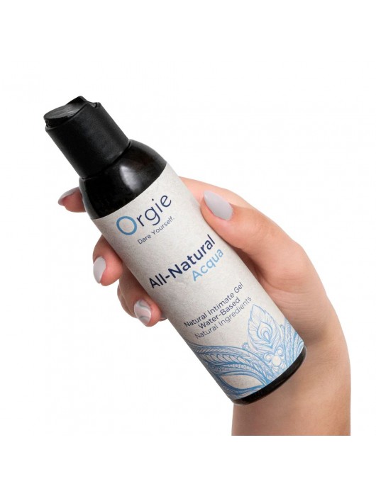 Интимный гель на водной основе Orgie All-Natural Acqua - 150 мл. - ORGIE - купить с доставкой в Магнитогорске