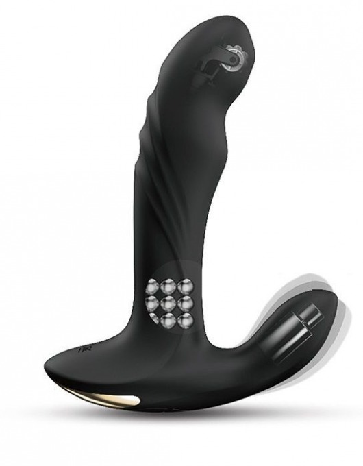 Черный вибромассажер простаты Multi P-Joy с 3 моторами - Dorcel - в Магнитогорске купить с доставкой