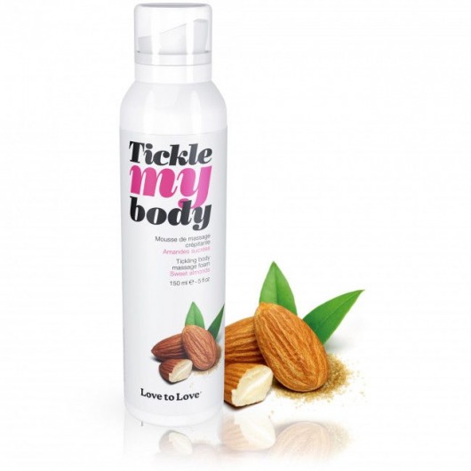 Массажная хрустящая пенка Tickle My Body Sweet Almonds с ароматом миндаля - 150 мл. - Love to Love - купить с доставкой в Магнитогорске