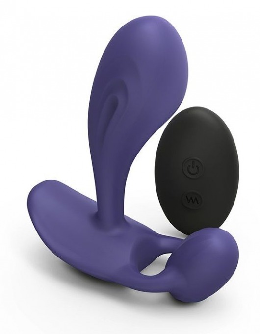 Темно-синий вибромассажер Witty P G Vibrator with Remote Control - Love to Love - в Магнитогорске купить с доставкой