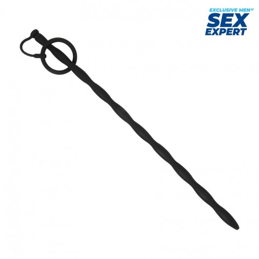 Черный стимулятор уретры Sex Expert - Sex Expert - купить с доставкой в Магнитогорске