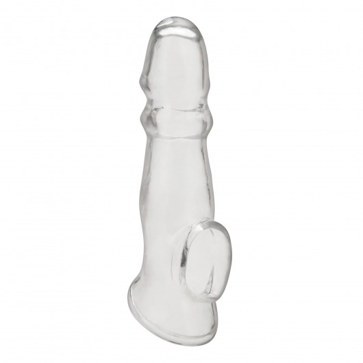 Прозрачная насадка для пениса Girthy Penis Enhancing Sleeve Extension - 17,1 см. - BlueLine - в Магнитогорске купить с доставкой