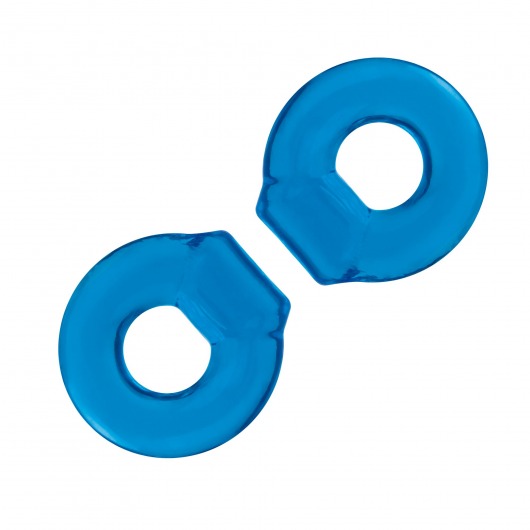Комплект из двух колец для пениса 2-Pack Ultra-Stretch Stamina Endurance Ring - BlueLine - в Магнитогорске купить с доставкой