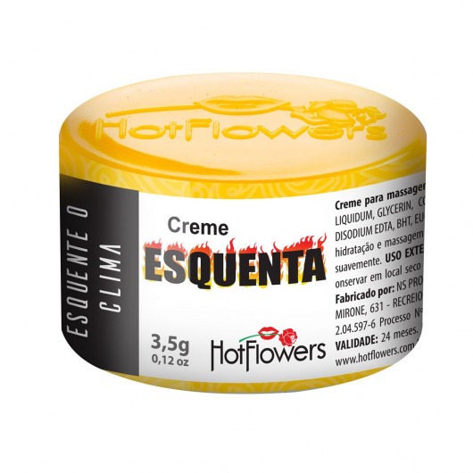 Возбуждающий крем Esquenta с разогревающим эффектом - 3,5 гр. - HotFlowers - купить с доставкой в Магнитогорске