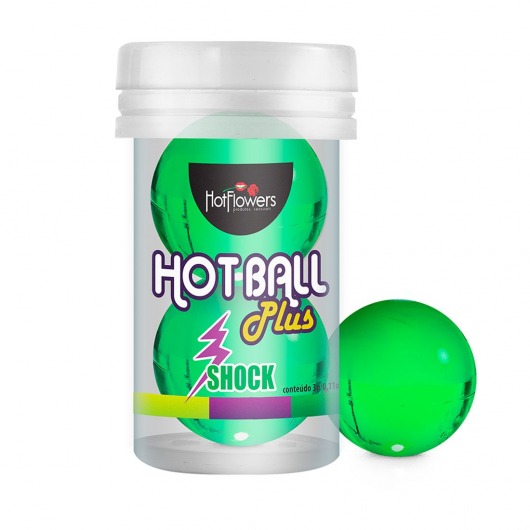 Лубрикант на силиконовой основе Hot Ball Plus с покалывающим эффектом (2 шарика по 3 гр.) - HotFlowers - купить с доставкой в Магнитогорске