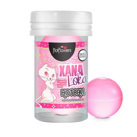 Лубрикант на силиконовой основе с эффектом вибрации Xana Loka Hot Ball (2 шарика по 3 гр.) - HotFlowers - купить с доставкой в Магнитогорске