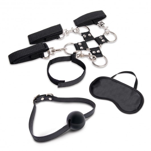 Набор для фиксации из 7 предметов Hogtie   Ball Gag Kit - Lux Fetish - купить с доставкой в Магнитогорске