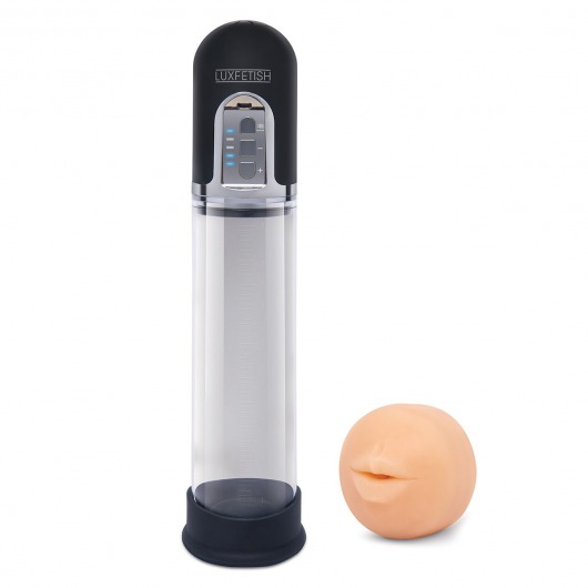 Автоматическая вакуумная помпа-мастурбатор Blowjob Auto Sucker Penis Enlarger Pump - Lux Fetish - в Магнитогорске купить с доставкой