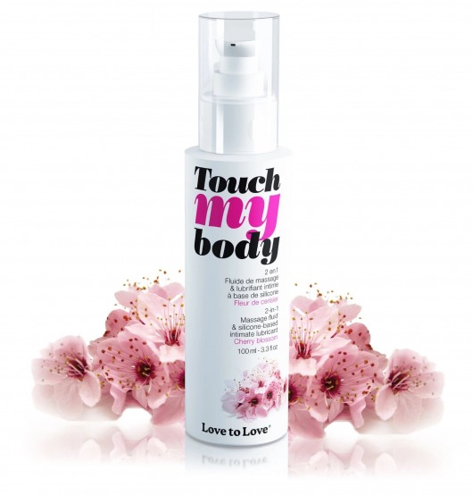 Силиконовый лубрикант 2-в-1 Touch My Body с ароматом вишнёвого цвета - 100 мл. - Love to Love - купить с доставкой в Магнитогорске