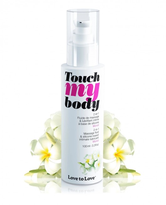 Силиконовый лубрикант 2-в-1 Touch My Body с ароматом моной - 100 мл. - Love to Love - купить с доставкой в Магнитогорске