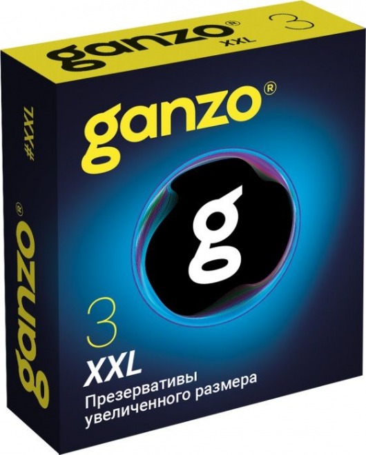Презервативы увеличенного размера Ganzo XXL - 3 шт. - Ganzo - купить с доставкой в Магнитогорске