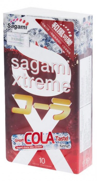 Ароматизированные презервативы Sagami Xtreme COLA - 10 шт. - Sagami - купить с доставкой в Магнитогорске