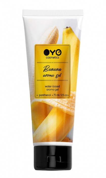 Лубрикант на водной основе OYO Aroma Gel Banana с ароматом банана - 75 мл. - OYO - купить с доставкой в Магнитогорске