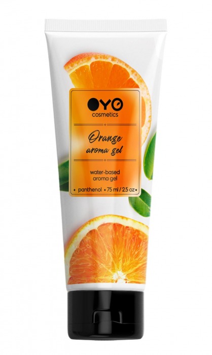 Лубрикант на водной основе OYO Aroma Gel Orange с ароматом апельсина - 75 мл. - OYO - купить с доставкой в Магнитогорске