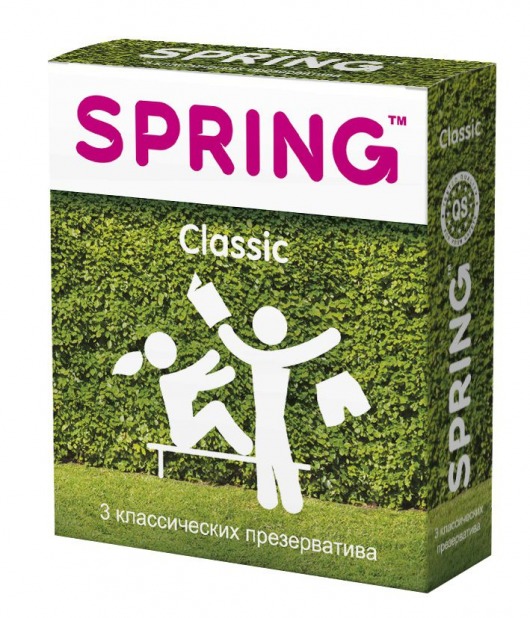 Классические презервативы SPRING CLASSIC - 3 шт. - SPRING - купить с доставкой в Магнитогорске