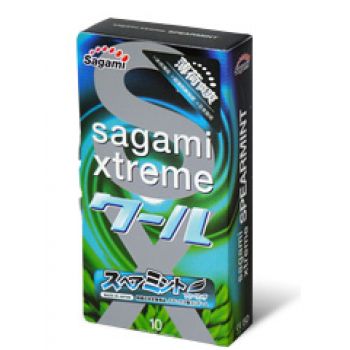 Презервативы Sagami Xtreme Mint с ароматом мяты - 10 шт. - Sagami - купить с доставкой в Магнитогорске