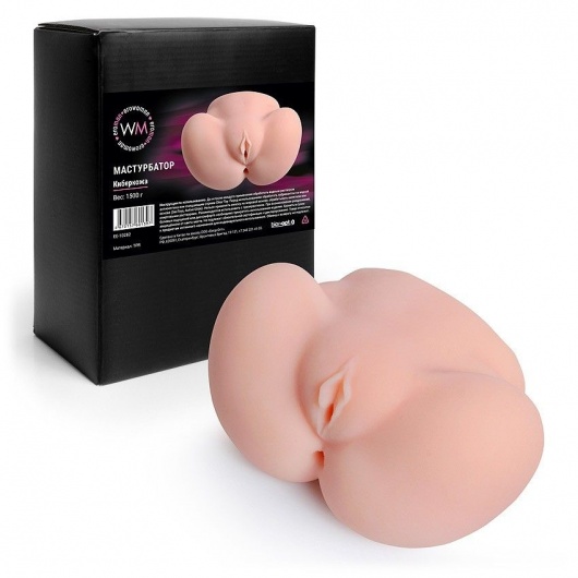 Реалистичный мастурбатор с двумя функциональными отверстиями - Erowoman-Eroman - в Магнитогорске купить с доставкой