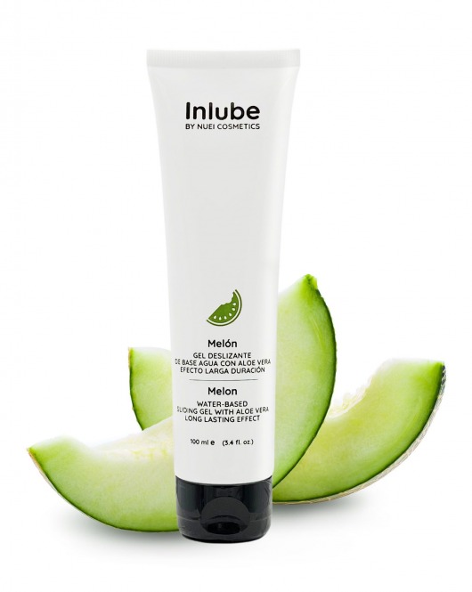 Лубрикант на водной основе Nuei Inlube с алоэ вера и ароматом дыни - 100 мл. - Nuei cosmetics - купить с доставкой в Магнитогорске