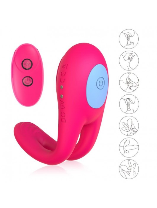 Розовое виброкольцо с пультом ДУ - I-MOON - в Магнитогорске купить с доставкой