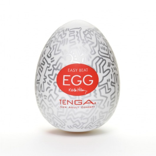 Мастурбатор-яйцо Keith Haring EGG PARTY - Tenga - в Магнитогорске купить с доставкой