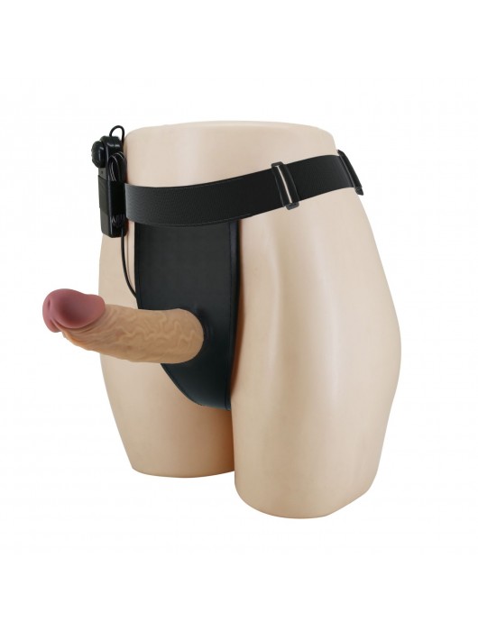 Полый вибрострапон на регулируемых трусиках Draven - 17,5 см. - Baile - купить с доставкой в Магнитогорске