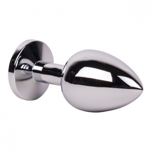 Большой стальной плаг с розовым кристаллом Pink Bubble Gum - 9,5 см. - Erotic Fantasy - купить с доставкой в Магнитогорске