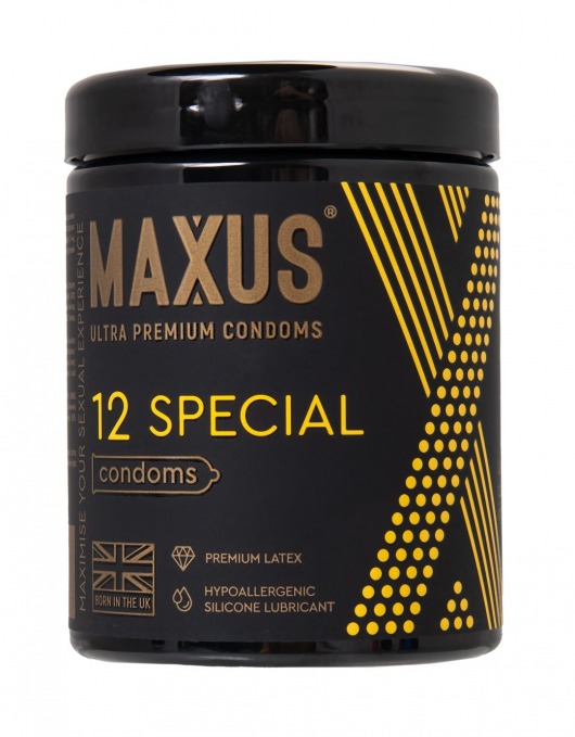 Презервативы с точками и рёбрами MAXUS Special - 12 шт. - Maxus - купить с доставкой в Магнитогорске