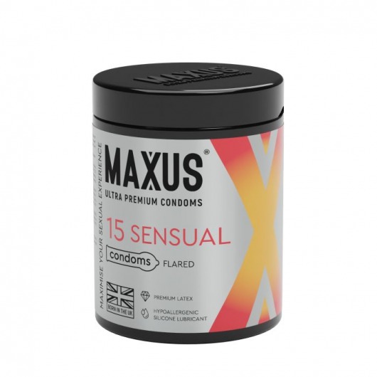 Анатомические презервативы MAXUS Sensual - 15 шт. - Maxus - купить с доставкой в Магнитогорске