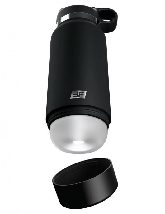 Черный мастурбатор в виде бутылки Fap Flask - Pipedream - в Магнитогорске купить с доставкой