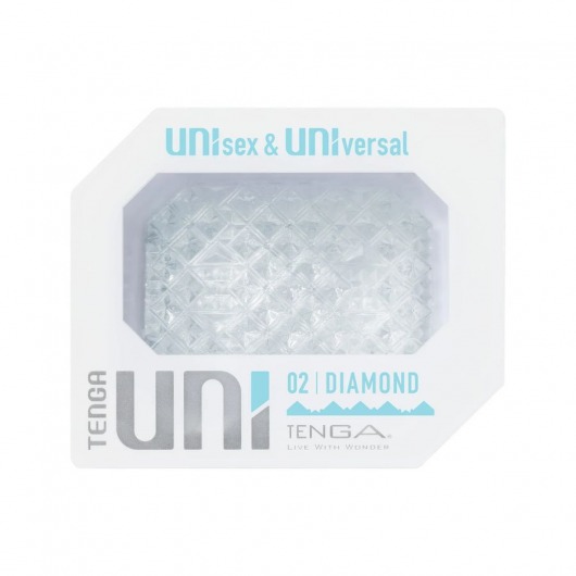 Прозрачный мастурбатор-стимулятор Tenga Uni Diamond - Tenga - в Магнитогорске купить с доставкой