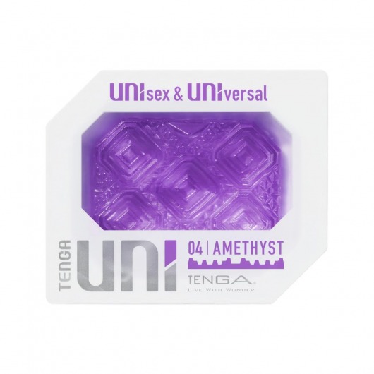Фиолетовый мастурбатор-стимулятор Tenga Uni Amethyst - Tenga - в Магнитогорске купить с доставкой