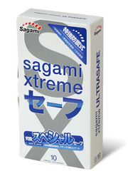 Презервативы Sagami Xtreme Ultrasafe с двойным количеством смазки - 10 шт. - Sagami - купить с доставкой в Магнитогорске