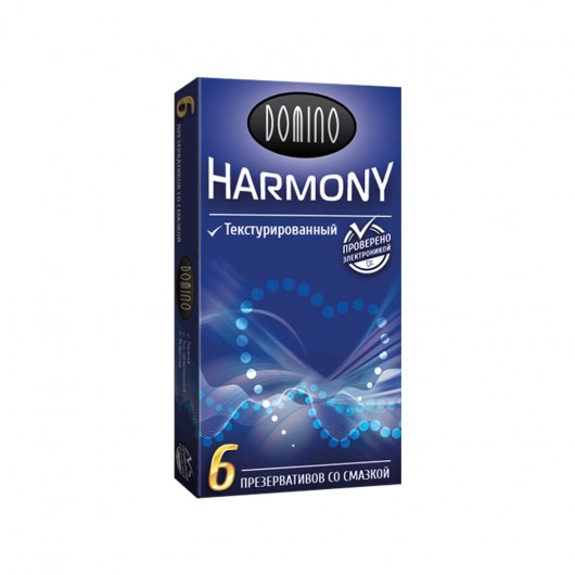 Текстурированные презервативы Domino Harmony - 6 шт. - Domino - купить с доставкой в Магнитогорске