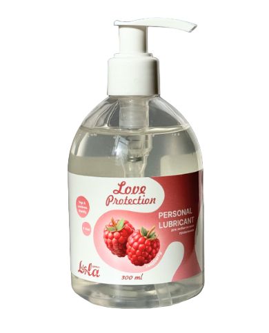 Лубрикант на водной основе Love Protection Raspberry с ароматом малины - 300 мл. - Lola Games - купить с доставкой в Магнитогорске