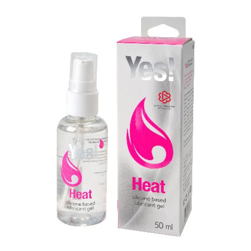 Возбуждающая силиконовая вагинальная смазка Yes Heat - 50 мл. - Sitabella - купить с доставкой в Магнитогорске