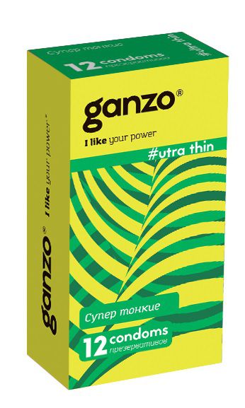 Ультратонкие презервативы Ganzo Ultra thin - 12 шт. - Ganzo - купить с доставкой в Магнитогорске
