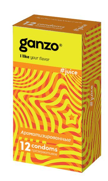 Ароматизированные презервативы Ganzo Juice - 12 шт. - Ganzo - купить с доставкой в Магнитогорске