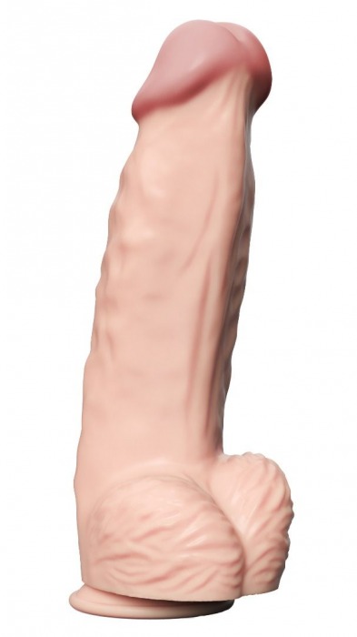 Телесный вибратор-гигант Real Bomb - 26 см. - LOVETOY (А-Полимер)