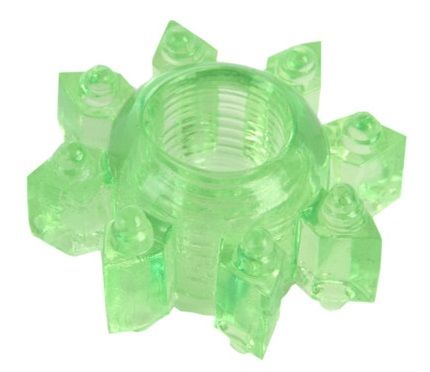 Зеленое эрекционное кольцо-звезда - Toyfa Basic - в Магнитогорске купить с доставкой