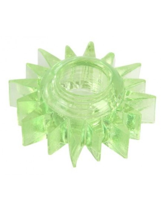 Зеленое эрекционное кольцо-солнце - Toyfa Basic - в Магнитогорске купить с доставкой
